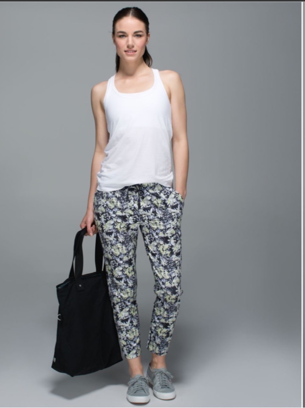 Lululemon Jet Crop Luxtreme Crosscourt Petal Black Clarity Yellow Luxtreme 10
